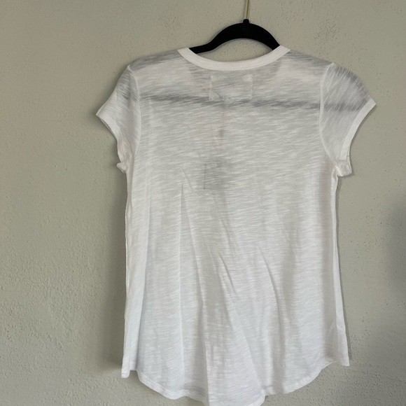 CUPIO Woman White Short Sleeve Blouse, Size XS - Picture 4 of 5